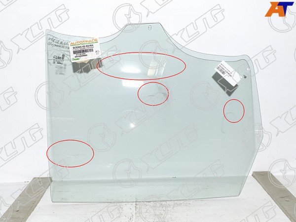 Стекло заднее правое опускное RENAULT SCENIC II 03-09 (уценка на 50%)