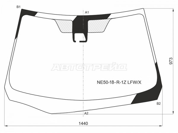 Стекло лобовое (Камера) Toyota Corolla Fielder (E160) 17-  / Corolla Axio (E160) 17-
