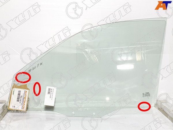 Стекло переднее левое опускное MITSUBISHI GALANT 4 /5D SED /HBK 92-96 (уценка на 50%)