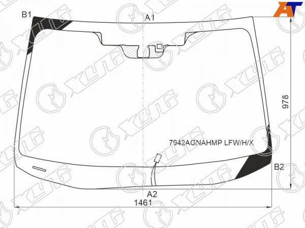 Стекло лобовое с обогревом щеток + дд + 2 камеры SUBARU LEGACY /OUTBACK 15-