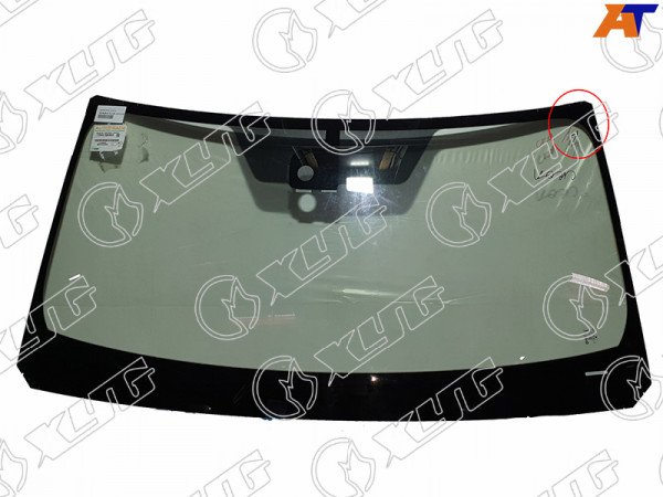 Стекло лобовое атермальное с обогревом щеток + дд NISSAN PATROL /INFINITI QX56 /80 10- (Solar-X защита (уценка на 50%)