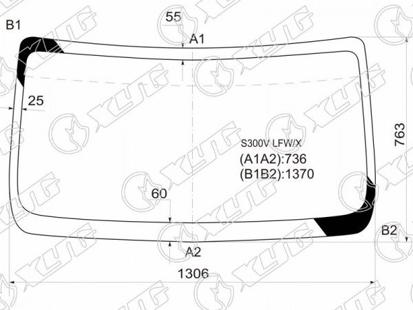 Стекло лобовое Daihatsu Atrai 05-21  / Hijet 04-21