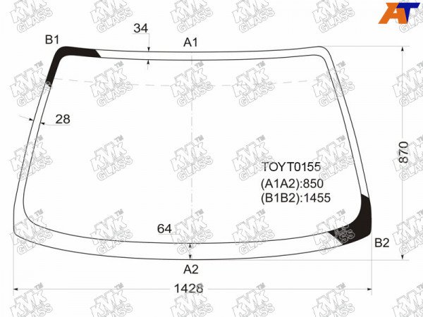 Стекло лобовое TOYOTA RAUM EZX1# 97-03