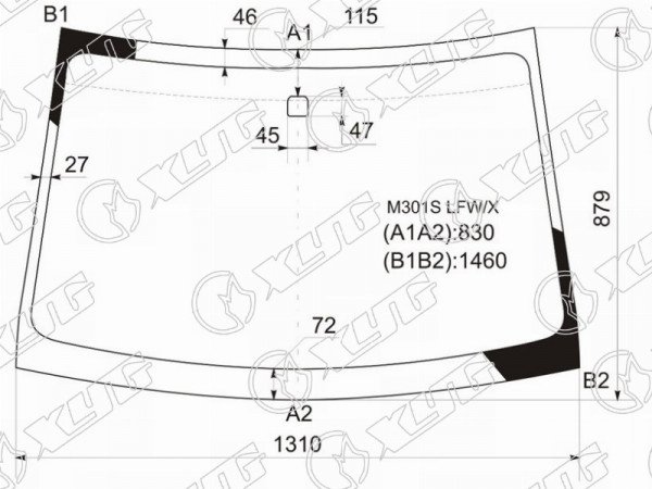 Стекло лобовое TOYOTA PASSO /DAIHATSU BOON /SIRION 04-09