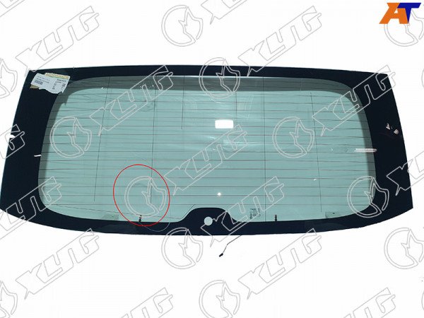 Стекло заднее с обогревом с отв. HYUNDAI H1-STAREX 07- (уценка на 50%)