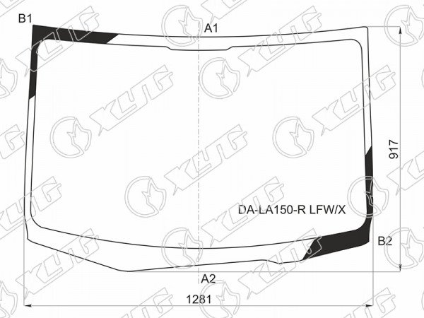 Стекло лобовое Daihatsu Move 14-23  / Subaru Stella 14-23