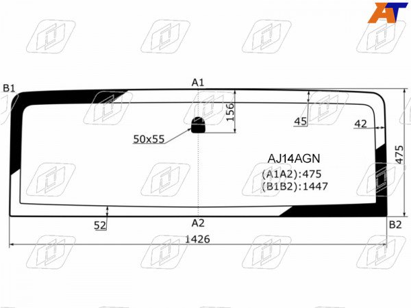 Стекло лобовое Jeep Wrangler 06-18