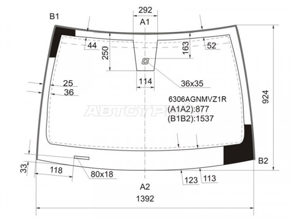 Стекло лобовое (Датчик дождя / Молдинг / 3D HBK) Opel Astra 04-13  / Astra GTC 04-11