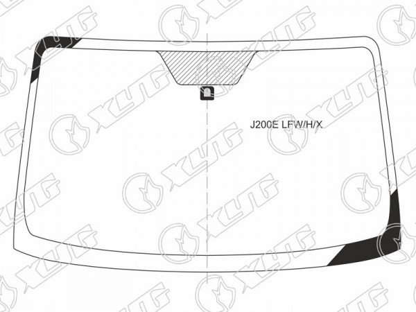Стекло лобовое с обогревом щеток TOYOTA RUSH /DAIHATSU TERIOS /BE-GO 06-