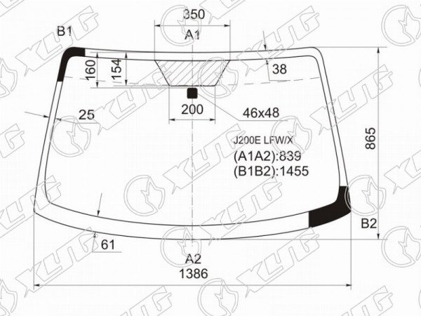 Стекло лобовое TOYOTA RUSH /DAIHATSU TERIOS /BE-GO 06-