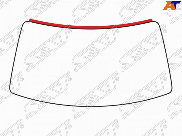 Молдинг лобового стекла верхний TOYOTA LAND CRUISER 100 98-07