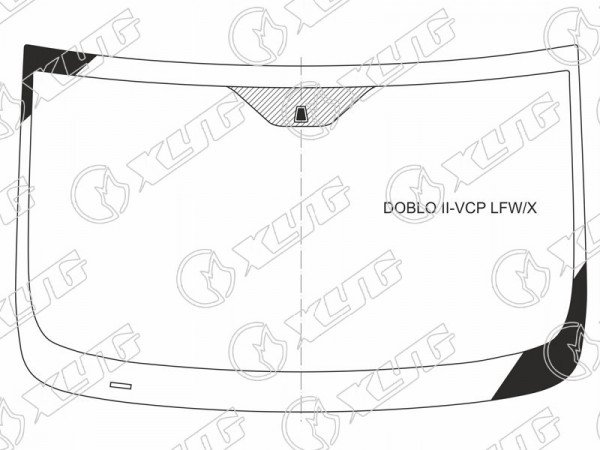 Стекло лобовое Fiat Doblo 09-22  / Opel Combo 11-17