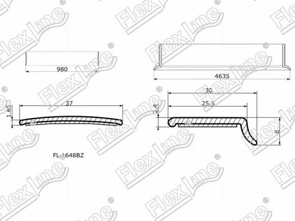 Молдинг лобового стекла FORD ESCAPE /MAVERICK 08-12