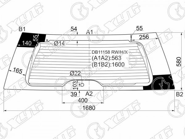Стекло заднее с обогревом FORD EXPEDITION /LINCOLN NAVIGATOR 07-17