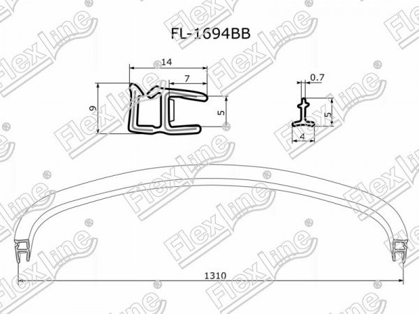 Молдинг лобового стекла (Снизу) Ford Focus 04-11