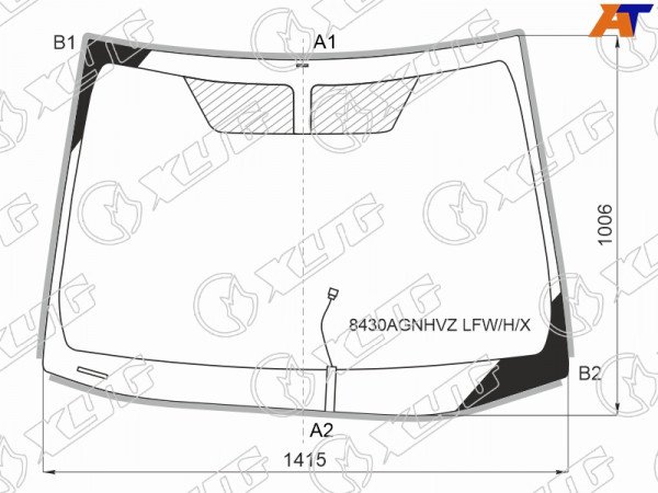 Стекло лобовое (Обогрев щеток / Молдинг) Toyota Corolla (E210) 18-  / Corolla USA 18-