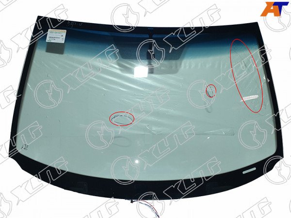 Стекло лобовое с обогревом щеток TOYOTA HIGHLANDER /KLUGER 07-13 (уценка на 50%)