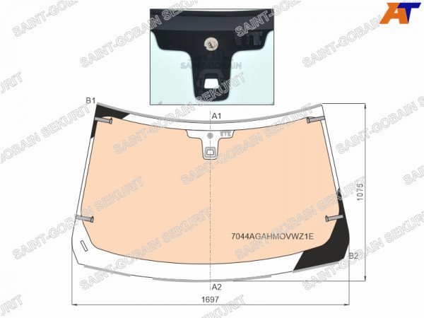 Стекло лобовое с полным обогревом + дд LAND ROVER RANGE ROVER (L405) 13-