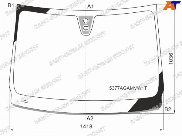 Стекло лобовое + дд MERCEDES-BENZ B-CLASS W246 15-