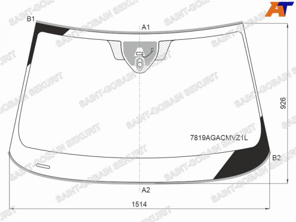 Стекло лобовое + дд + камера SKODA SUPERB III 4 /5D 16-19