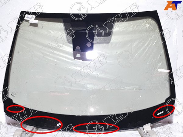 Стекло лобовое атермальное с полным обогревом + дд + камера NISSAN QASHQAI II 14-18 (Solar-X з (уценка на 50%)