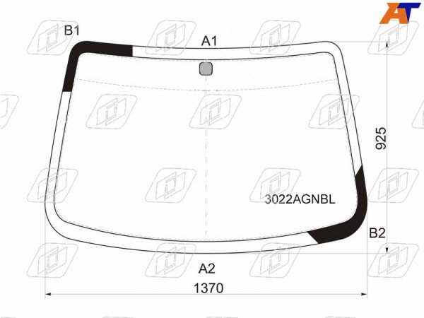 Стекло лобовое Chevrolet Aveo 05-11  / Nexia 20-