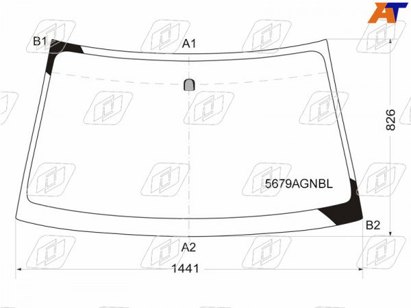 Стекло лобовое Mitsubishi L200 07-16  / Pajero Sport 08-17