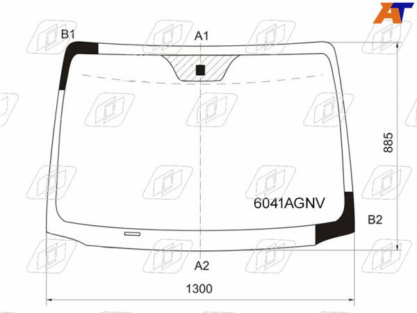 Стекло лобовое NISSAN NOTE 05-13