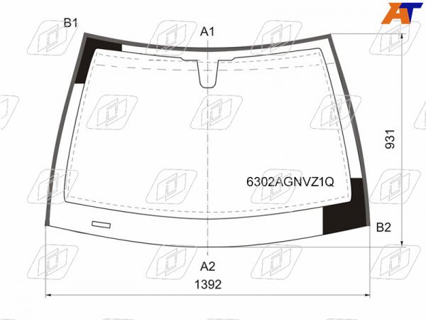 Стекло лобовое (Молдинг / 4D SED /5D HBK /5D WGN) Opel Astra 04-13  / Astra Family 11-14
