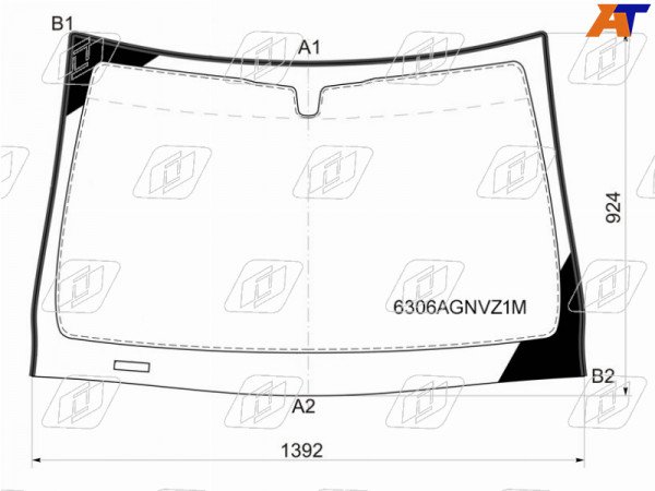 Стекло лобовое (Молдинг) Opel Astra 04-13  / Astra GTC 04-11