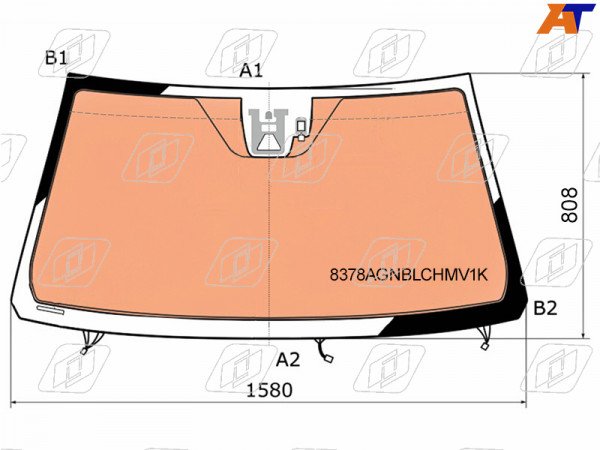 Стекло лобовое с полным обогревом + дд + камера (обогрев камеры)  TOYOTA LAND CRUISER /LEXUS LX570 17