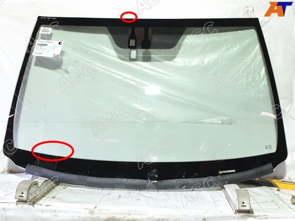 Стекло лобовое с обогревом щеток + дд TOYOTA RAV4 #CA3# 05-12 (уценка на 25%)
