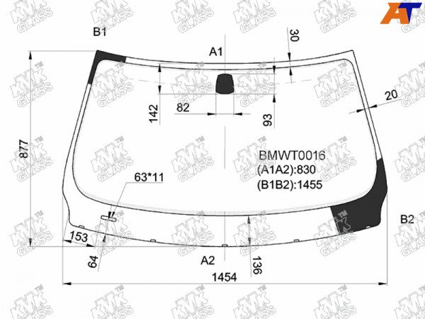 Стекло лобовое BMW 3-Series 05-14  / M3 06-13