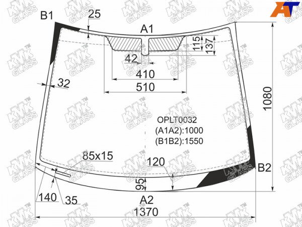 Стекло лобовое OPEL CORSA D 3 /5D HBK 06-14