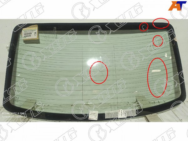Стекло заднее с обогревом HYUNDAI SONATA IV 99-04 /TAGAZ 04-12 (уценка на 50%)