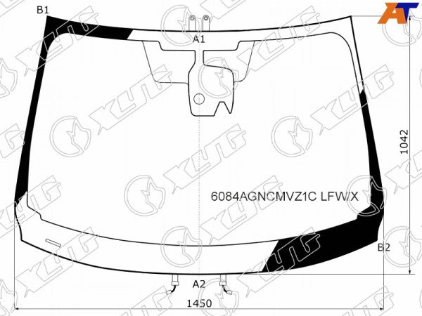 Стекло лобовое (Камера / Датчик дождя) Nissan Qashqai 13-19