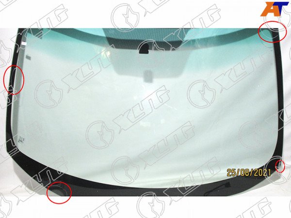 Стекло лобовое с обогревом щеток MITSUBISHI OUTLANDER XL CW#W 05-12 /PEUGEOT 4007 07-12 (уценка на 50%)