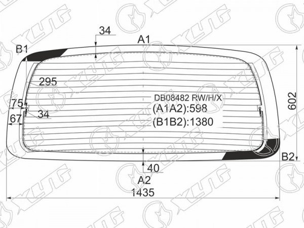 Стекло заднее с обогревом FORD WINDSTAR 95-03