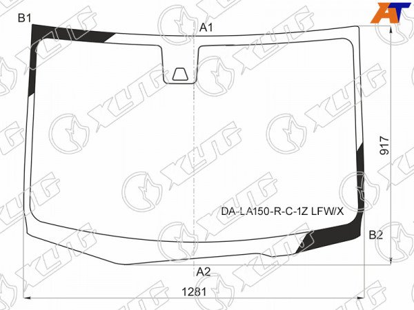 Стекло лобовое (Камера) Daihatsu Move 14-23  / Subaru Stella 14-23