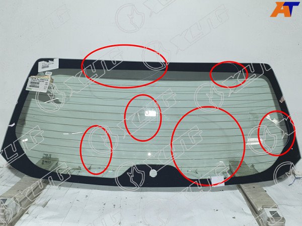 Стекло заднее с обогревом SUBARU FORESTER 12-18 (уценка на 50%)