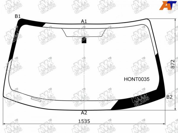 Стекло лобовое HONDA CR-V 01-06