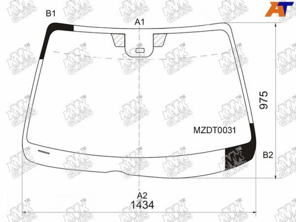Стекло лобовое + дд MAZDA 6 4 /5D 02-07