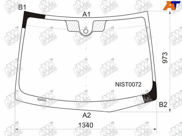 Стекло лобовое + дд NISSAN TIIDA 4 /5D 04-14