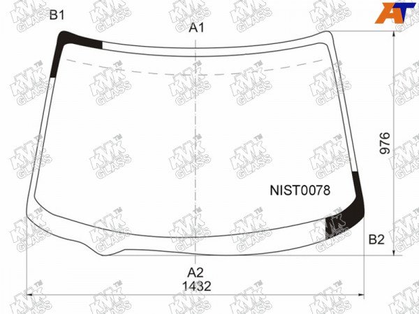 Стекло лобовое NISSAN X-TRAIL 00-07