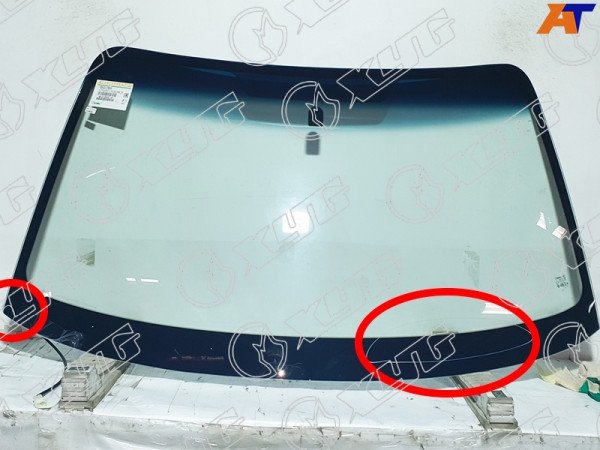 Стекло лобовое с обогревом щеток SUBARU FORESTER 02-08 (уценка на 50%)