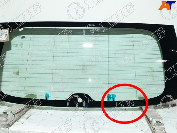 Стекло заднее с обогревом с отв. HYUNDAI H1-STAREX 07- (уценка на 50%)