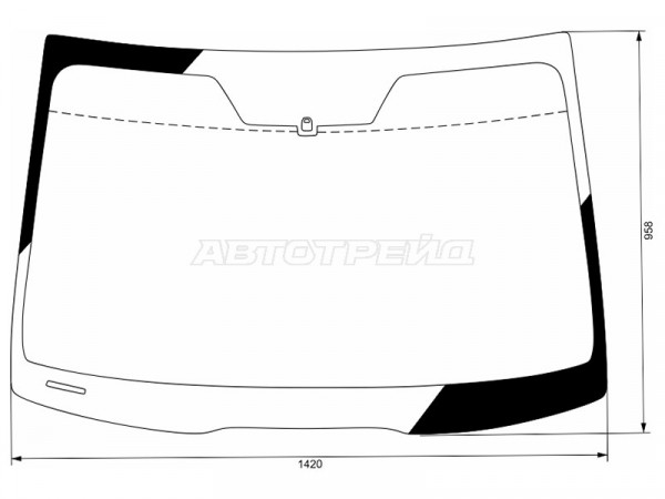 Стекло лобовое Honda Accord 02-08  / Acura TSX 03-08