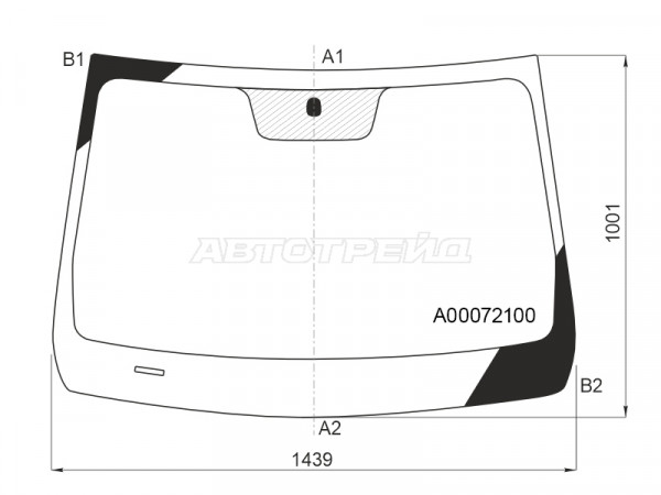 Стекло лобовое (Молдинг) BAIC U5 Plus 21-