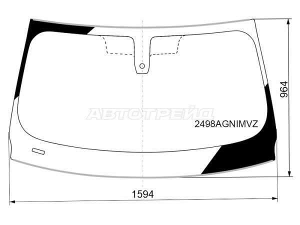 Стекло лобовое (Датчик дождя / Молдинг) BMW X6 19-