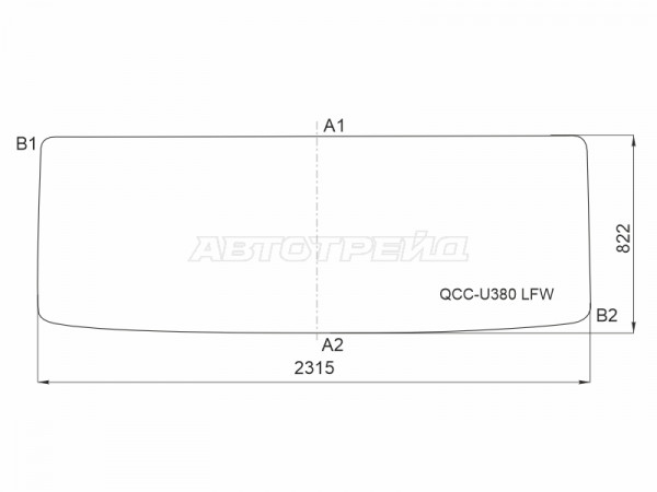 Стекло лобовое C&C TRUCKS U340 10-  / U380 10-